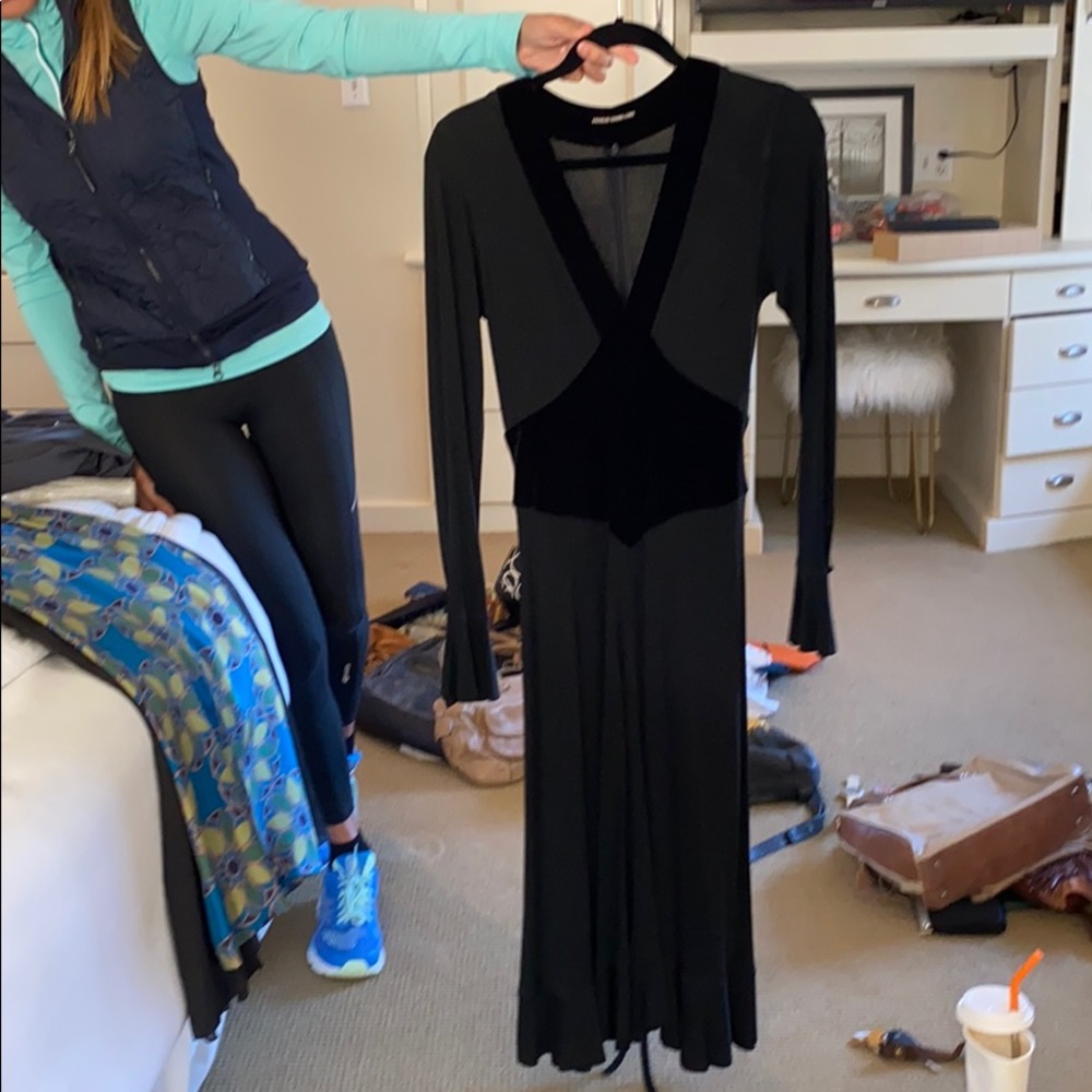 Black velvet Charles Chang-Lima Dress